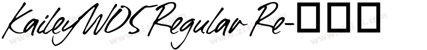 KaileyW05 Regular Re字体转换
